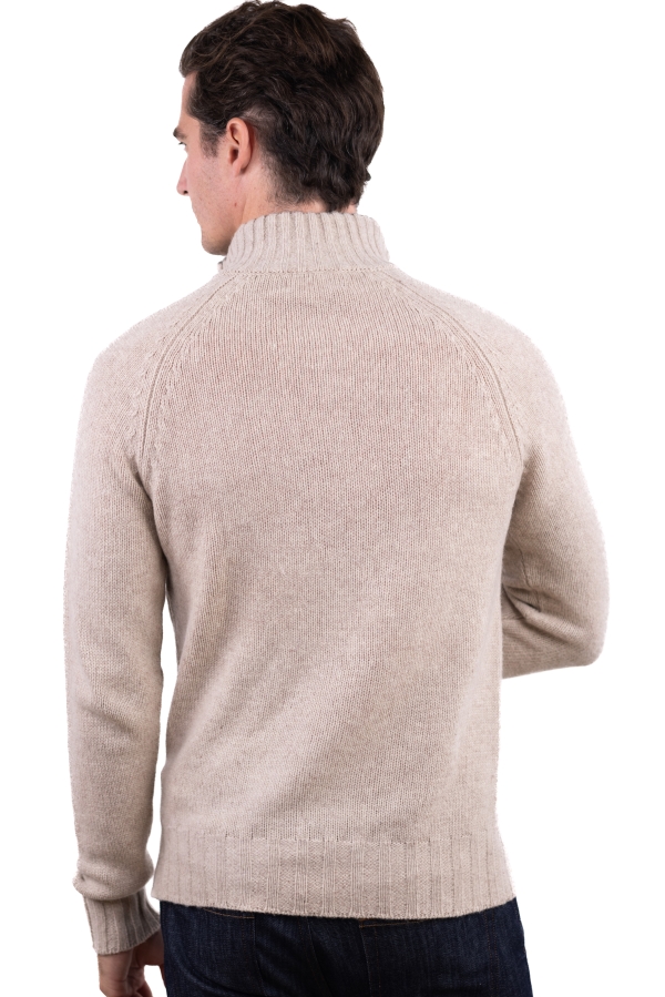 Cashmere & Yak yak vikunja howard zeitloses beige graubraun meliert xs